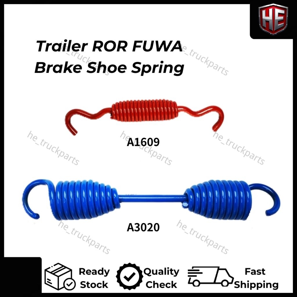 A1609 / A3020 ROR FUWA Trailer Brake Shoe Spring | Shopee Malaysia