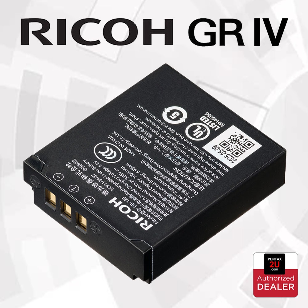 Original Ricoh DB-120 Rechargeable Battery ( for Ricoh GR IV) | Shopee ...