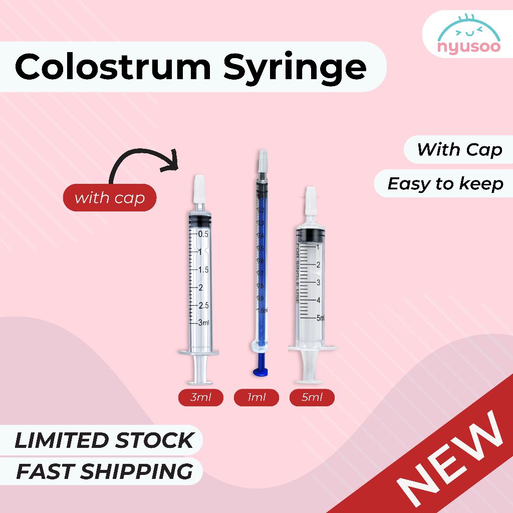 COLOSTRUM SYRINGE WITH CAP 1ML/3ML/5ML | Shopee Malaysia