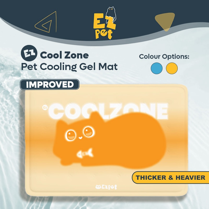 EZPET🐱 【EZ Cool Zone Cooling Ice Gel Mat】Dog Cat Mat Summer Bed Pet Mat ...