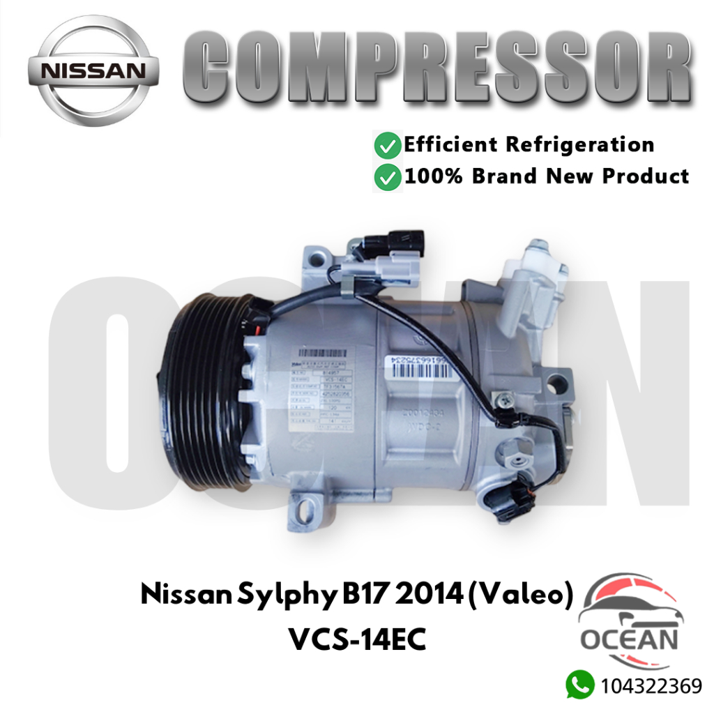 Nissan Sylphy G11 B17 Aircon Compressor Original Calsonic | Shopee Malaysia