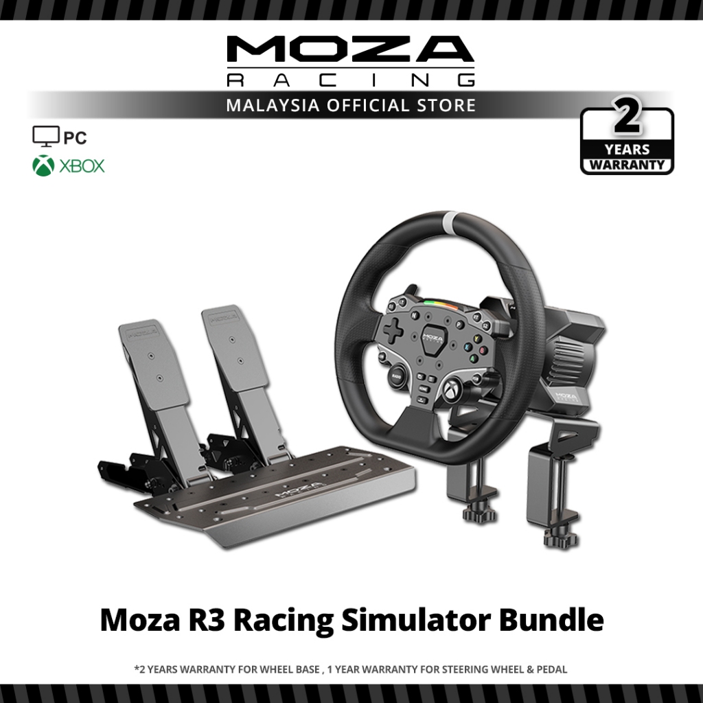 MOZA RACING R3 Racing Simulator Bundle - Xbox R3 Base/ES Wheel/SR-P ...