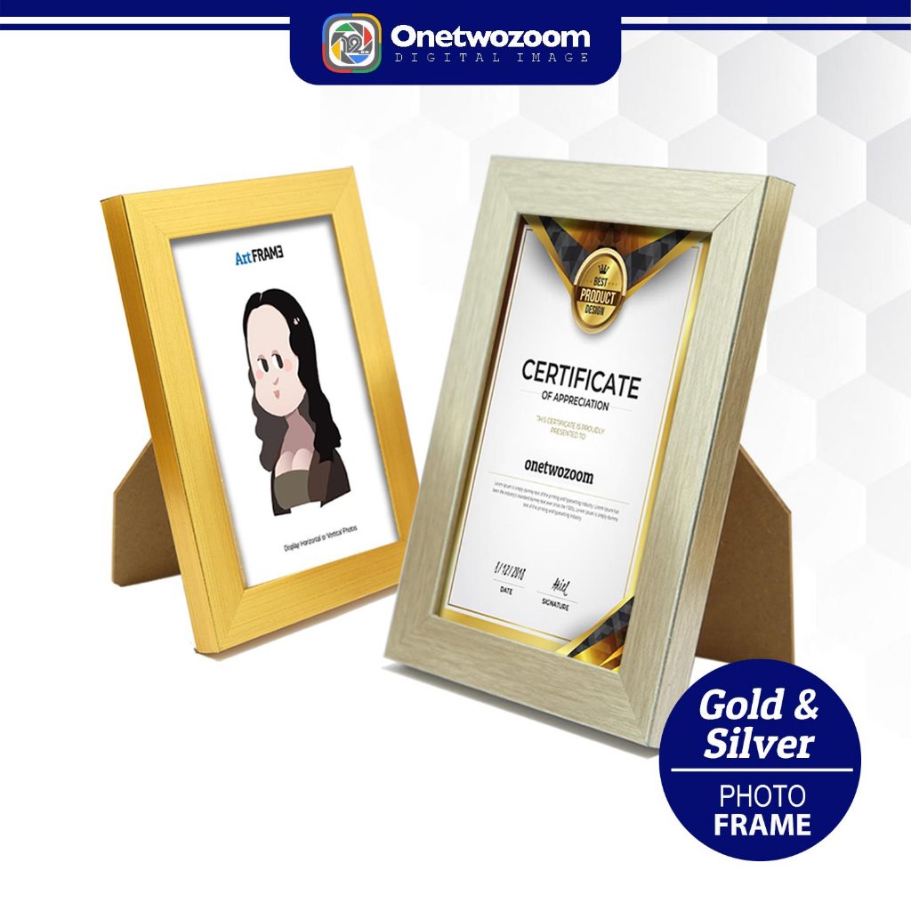 Photo Frame Gold & Silver | Polystyrene Photo Frame | Picture Frame ...