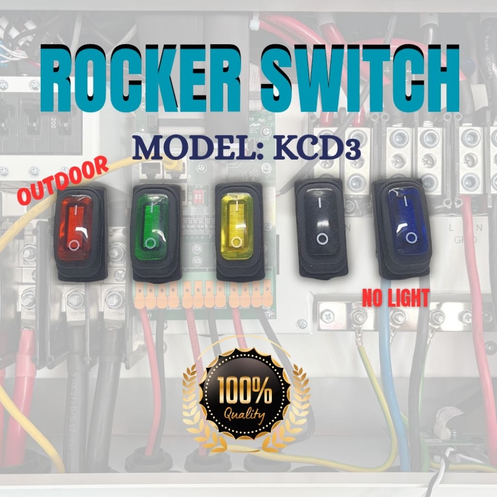 Rocker Switch KCD3 15A 250V | Shopee Malaysia