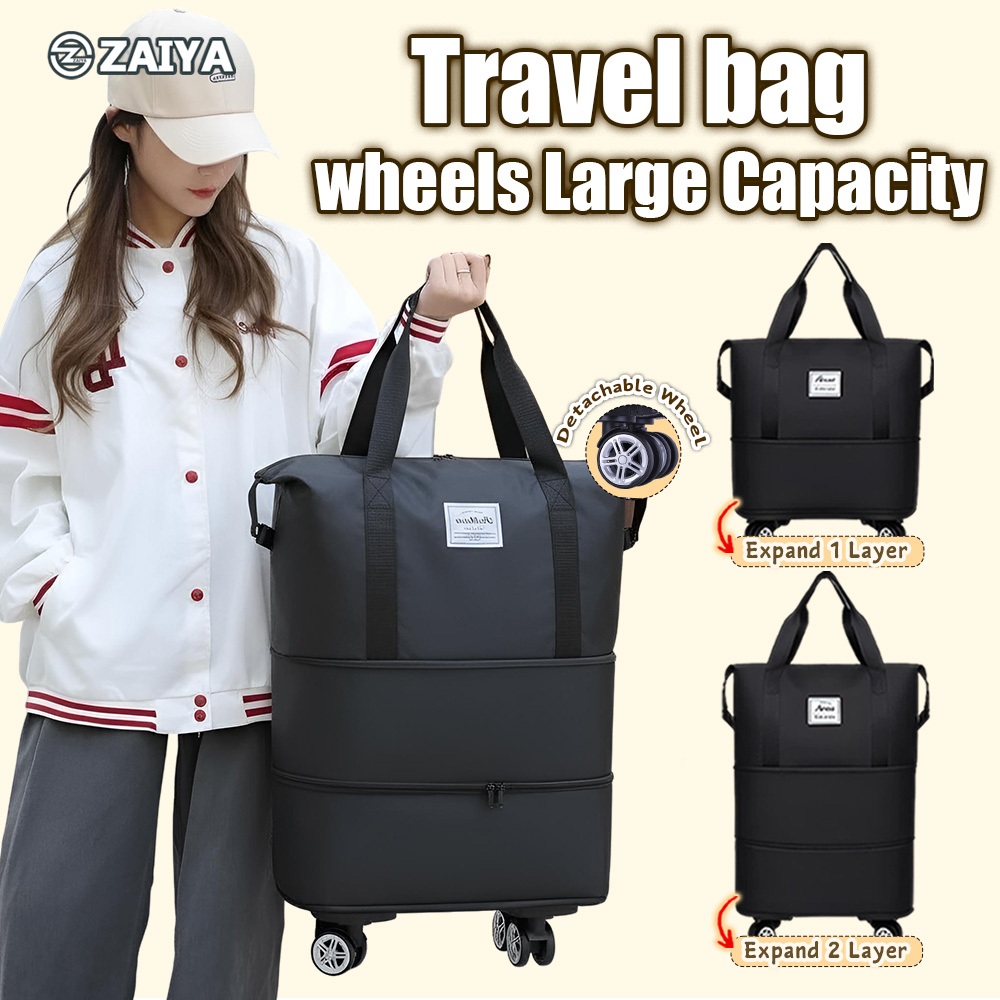 TRAVEL WHEELS BAG Roda Perjalanan Berkapasiti Besar Kalis Air Beg ...