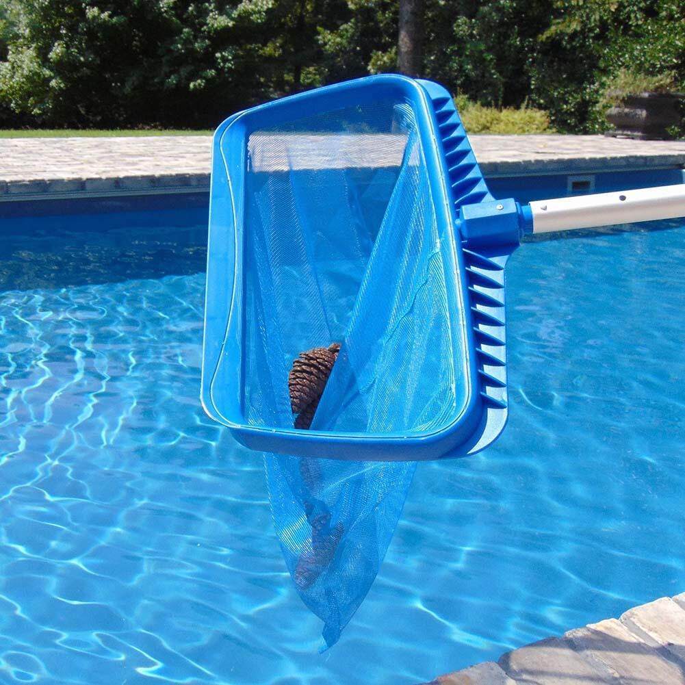 Heavy-duty Deep Water Net Swimming Pool Rake Bag Head Spas Skimmer Pond ...