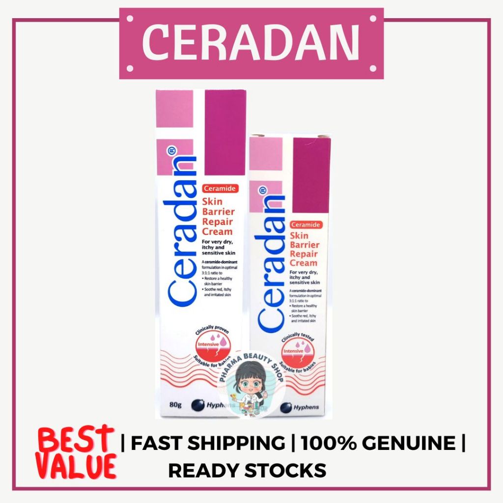 [FREE GIFT] Ceradan (Ceramide) Skin Barrier Repair Cream Range(30g/80g ...