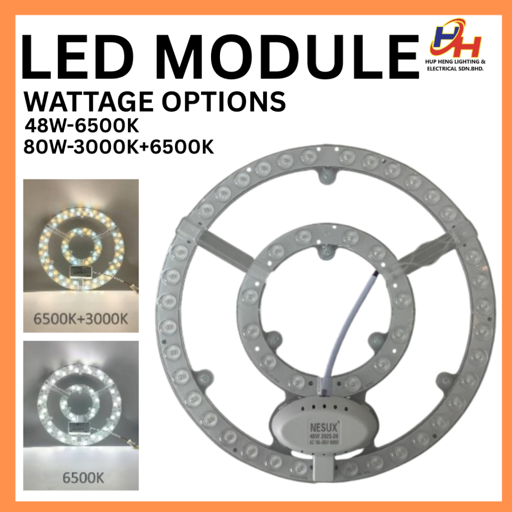 Module LED Bulat 48W/80W Lampu Siang / Tiga Warna untuk Lampu Lampu ...