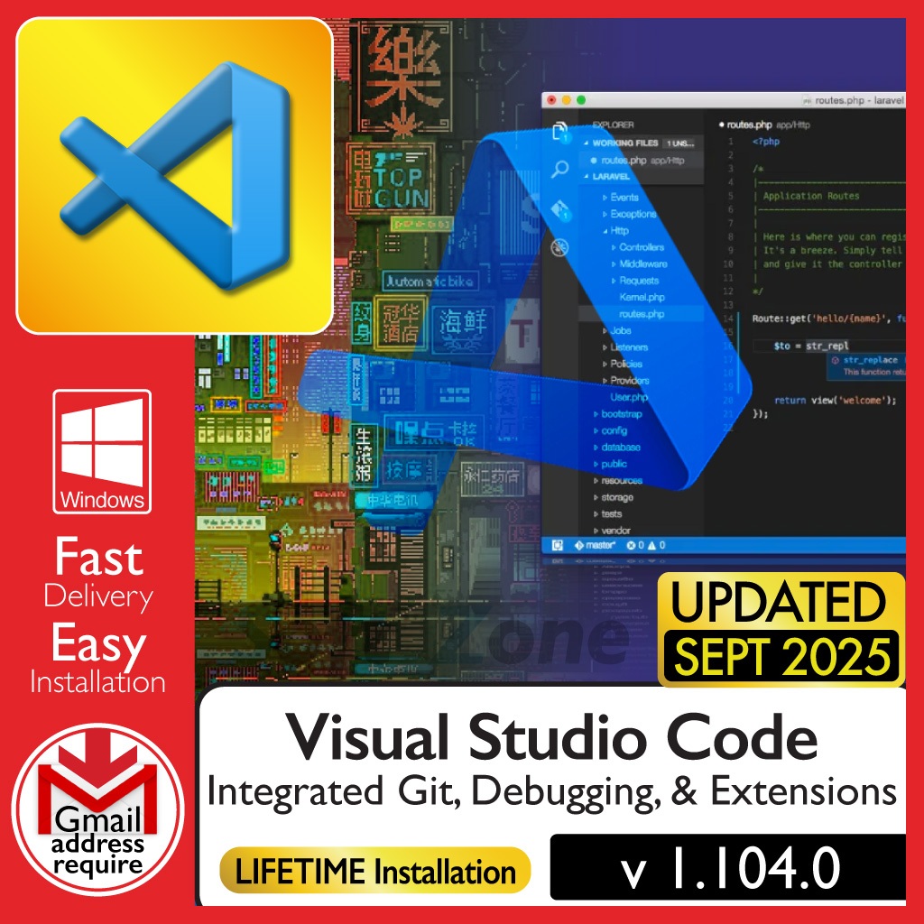 Visual Studio Code 1.104.0 - Integrated Git, Debugging & Extensions ...