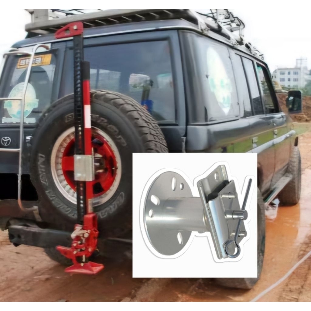 Ambros 4x4 Hi Lift Farm Jack Tyre Mount 4wd Jeep Pajero Triton Land ...