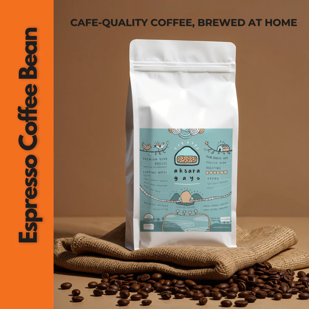 Aksara Gayo Roasted Single Origin Arabica Gayo Espresso 200/500g – specialty coffee beans Malaysia