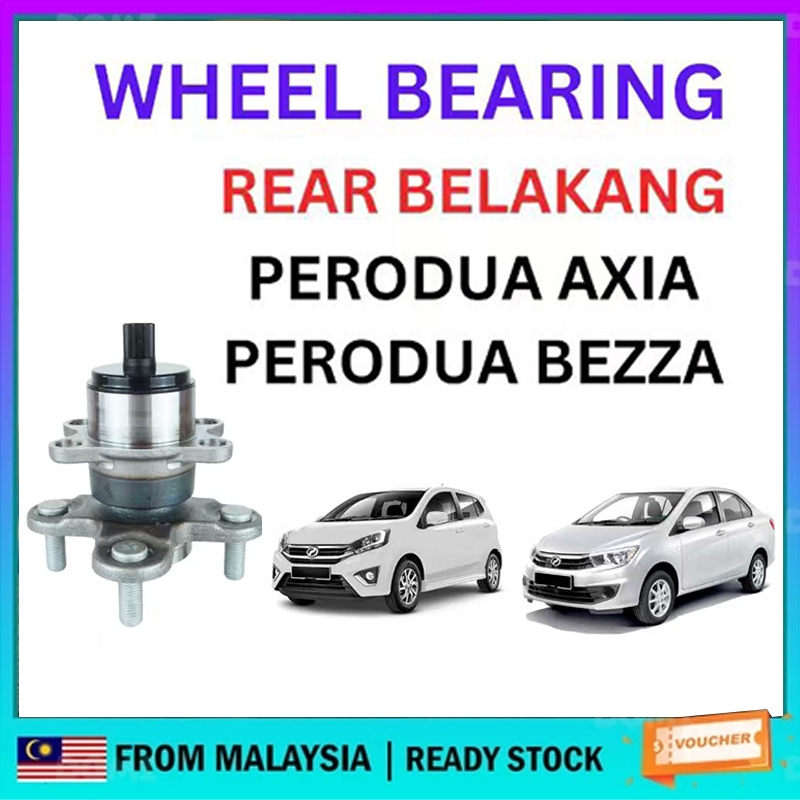 Rear Wheel Hub Bearing Perodua AXIA 1.0, BEZZA 1.0 1.3 (DAIHATSU JAPAN ...