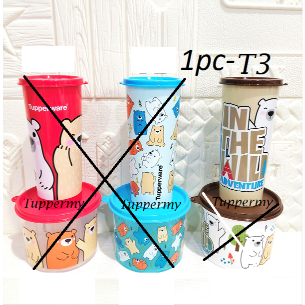 *Tumbler 1pc shj*Tupperware Bearbuddy Trio Tumbler Water 450ml/Compact ...