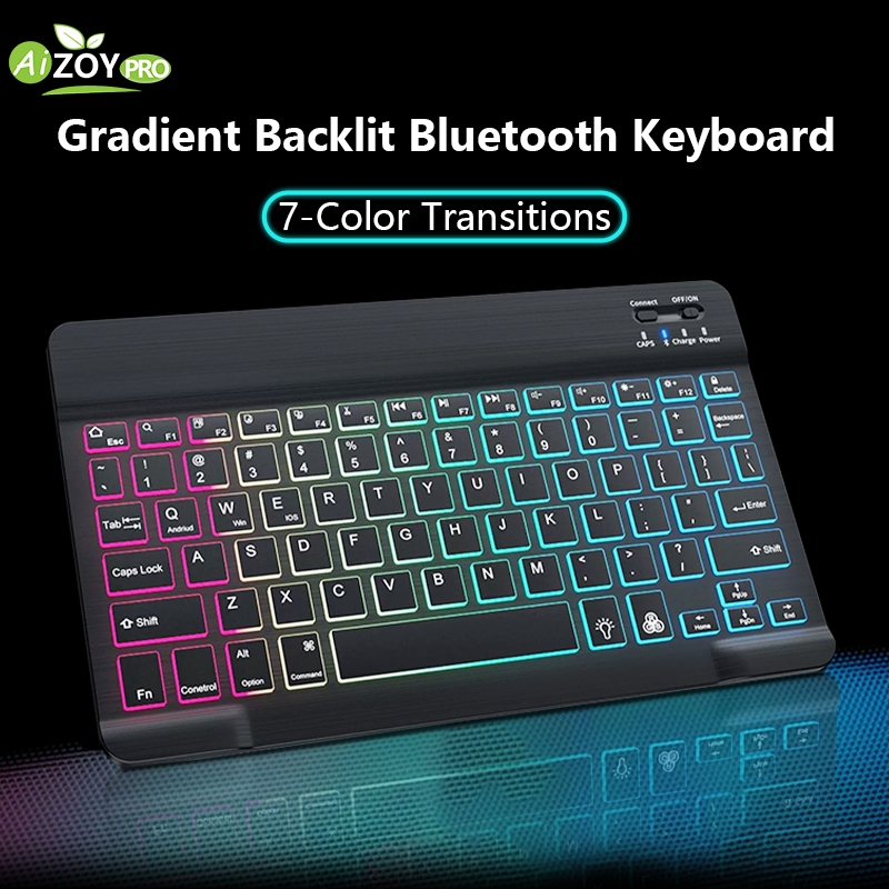 Universal wireless Bluetooth keyboard and mouse Mini Slim with built-in ...