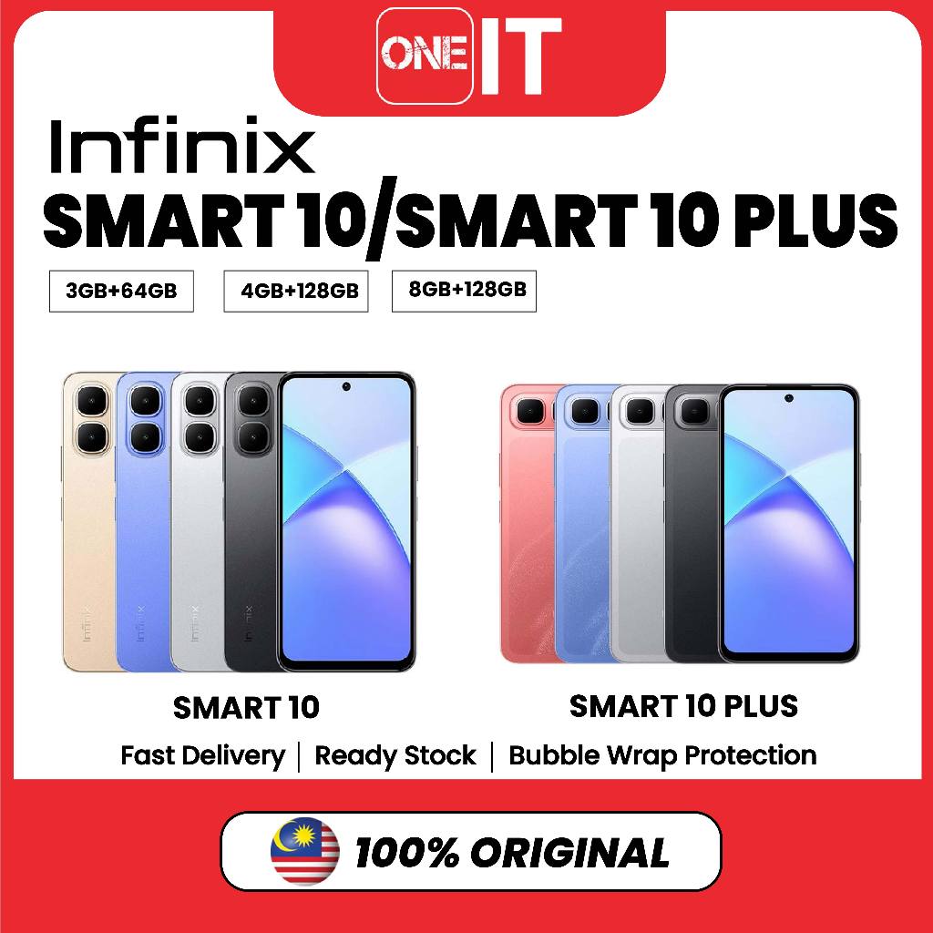 Infinix Smart 10 /Smart 10+ 90Hz Hole Display 5000mAh Battery 500% ...