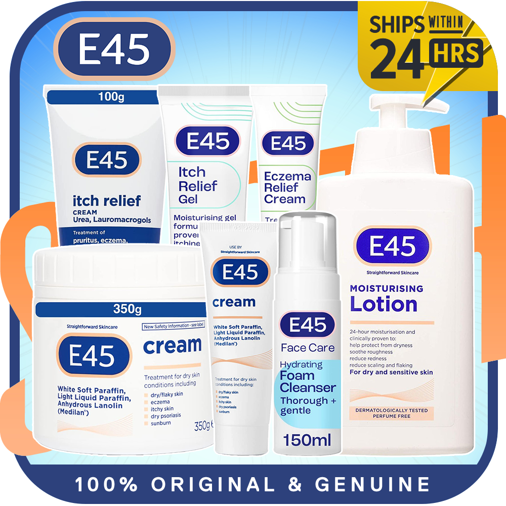 GENUINE E45 Cream | Itch Relief Cream | Eczema l Dermatitis Cream ...