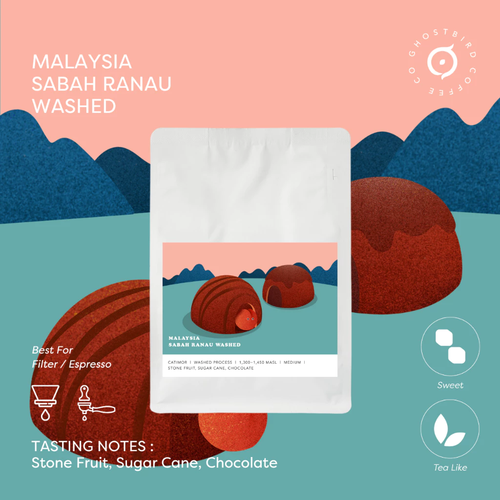 Ghostbird Coffee Co Malaysia Sabah Ranau Washed – specialty coffee beans Malaysia