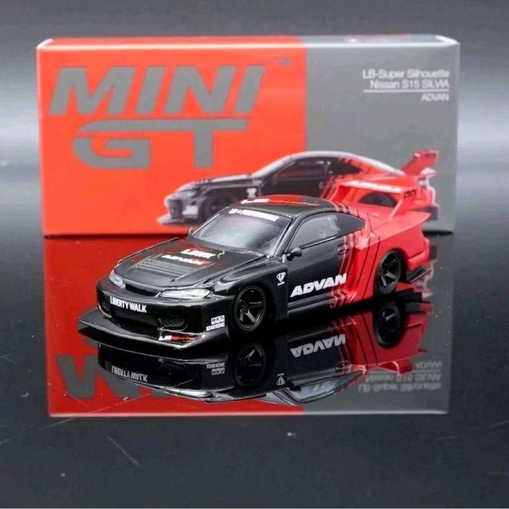Mini GT LBWK LB Super Silhouette Nissan Silvia S15 ADVAN No 649 Car ...