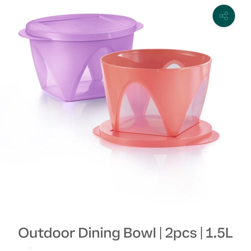 Tupperware Outdoor Dining Bowl 1.5L(2 Pcs) | Shopee Malaysia