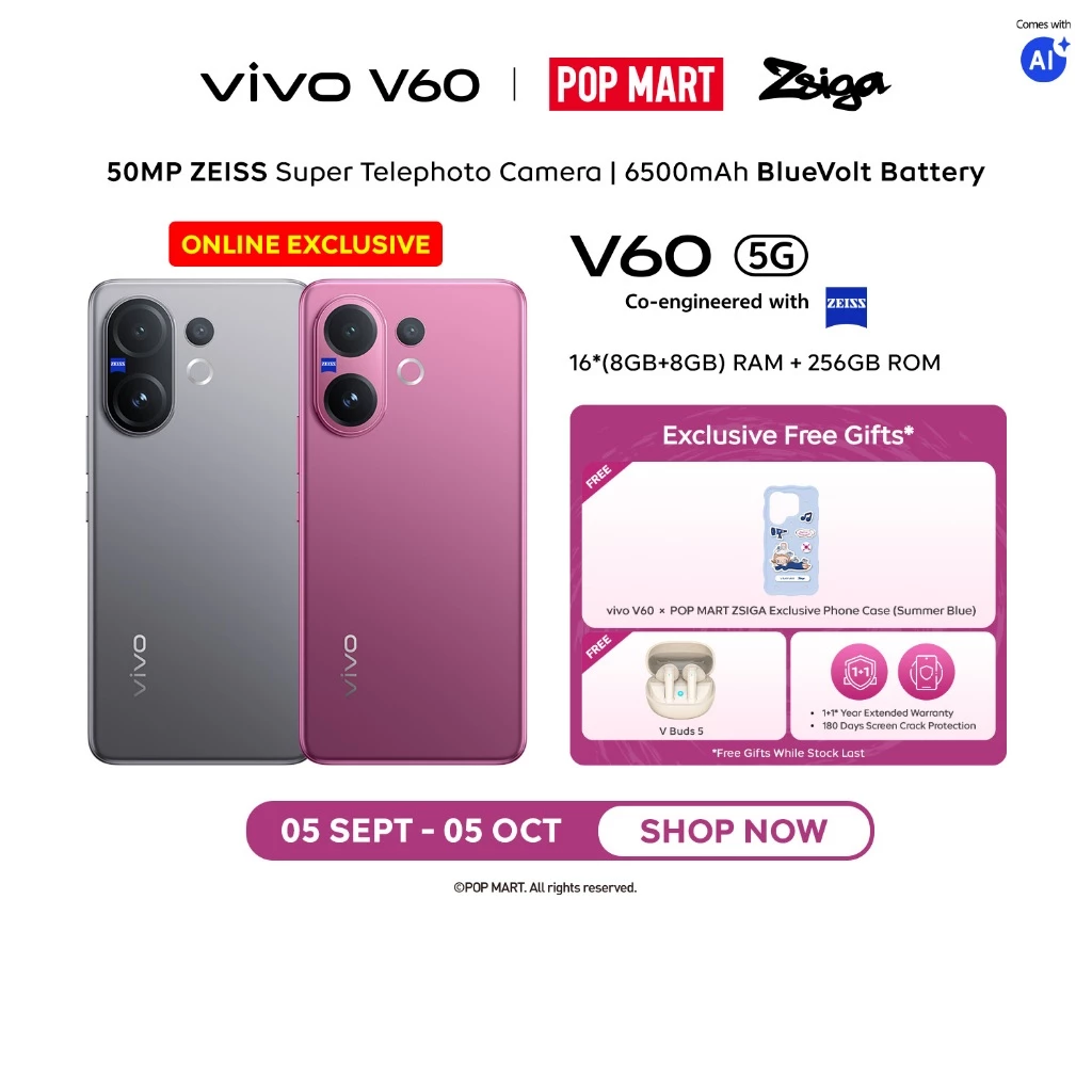 Vivo V60 5G Price in Malaysia