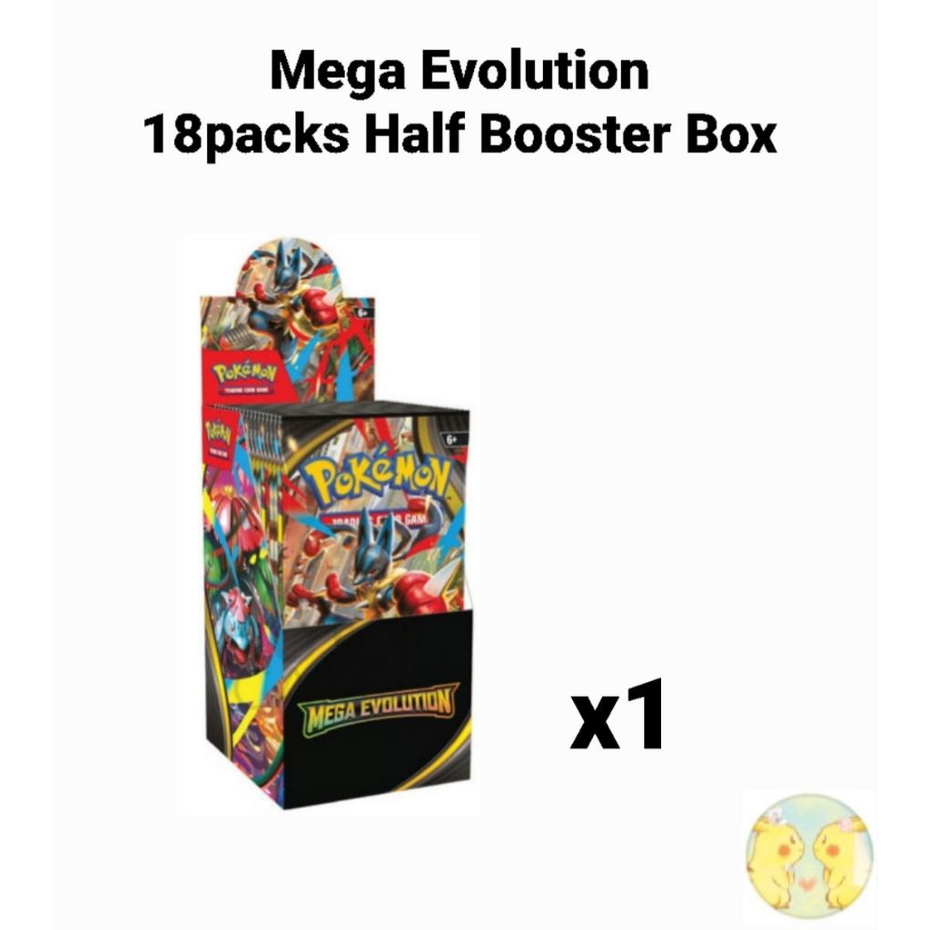 Ready Stock Pokemon Card TCG: ME01 Mega Evolution Base Set / ME02  Phantasmal Flame 18packs Half Booster Box Final Price | Shopee Malaysia