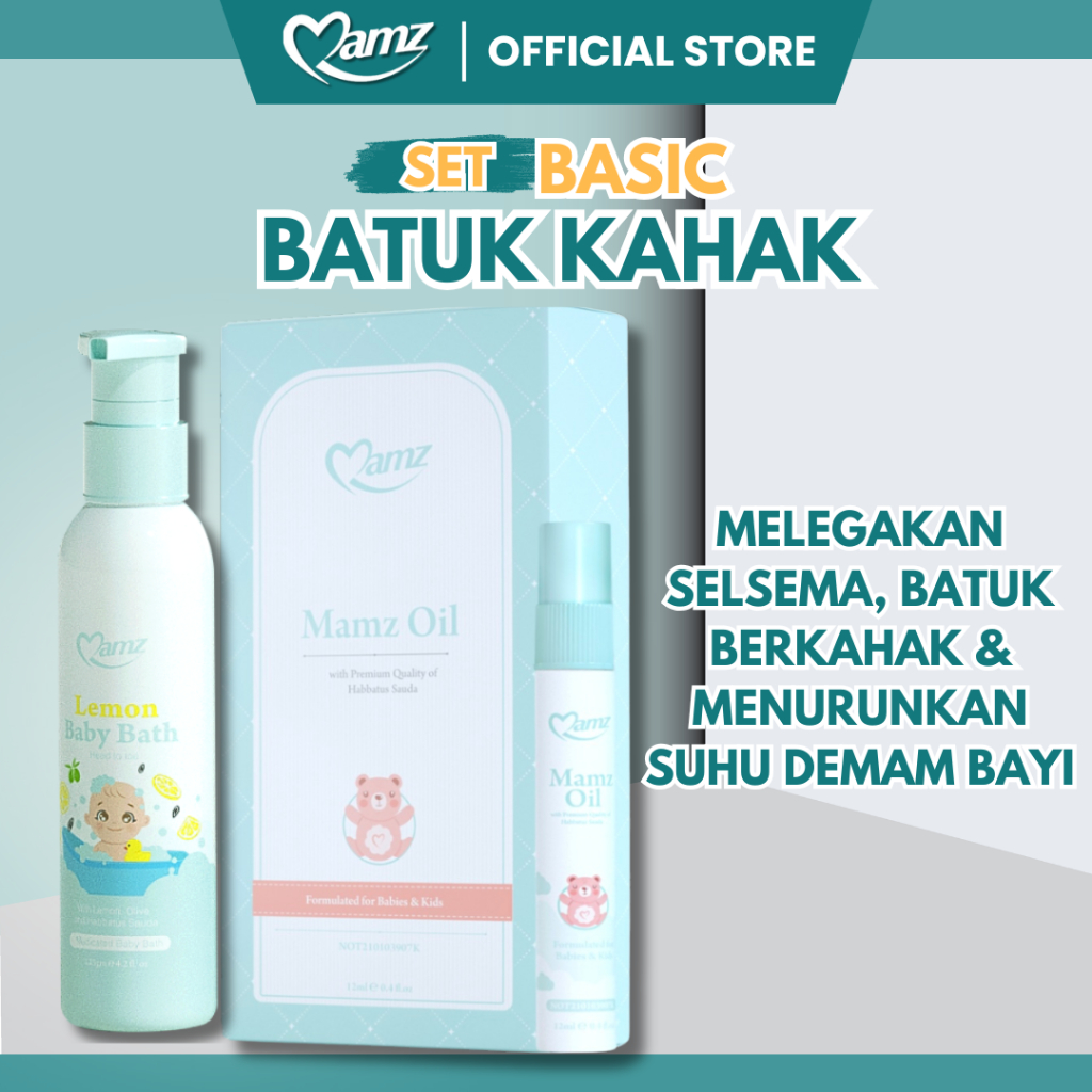 MAMZ OFFICIAL HQ Set Promo Batuk Kahak 1 Mamz Oil SE 1 Lemon Baby Bath ...