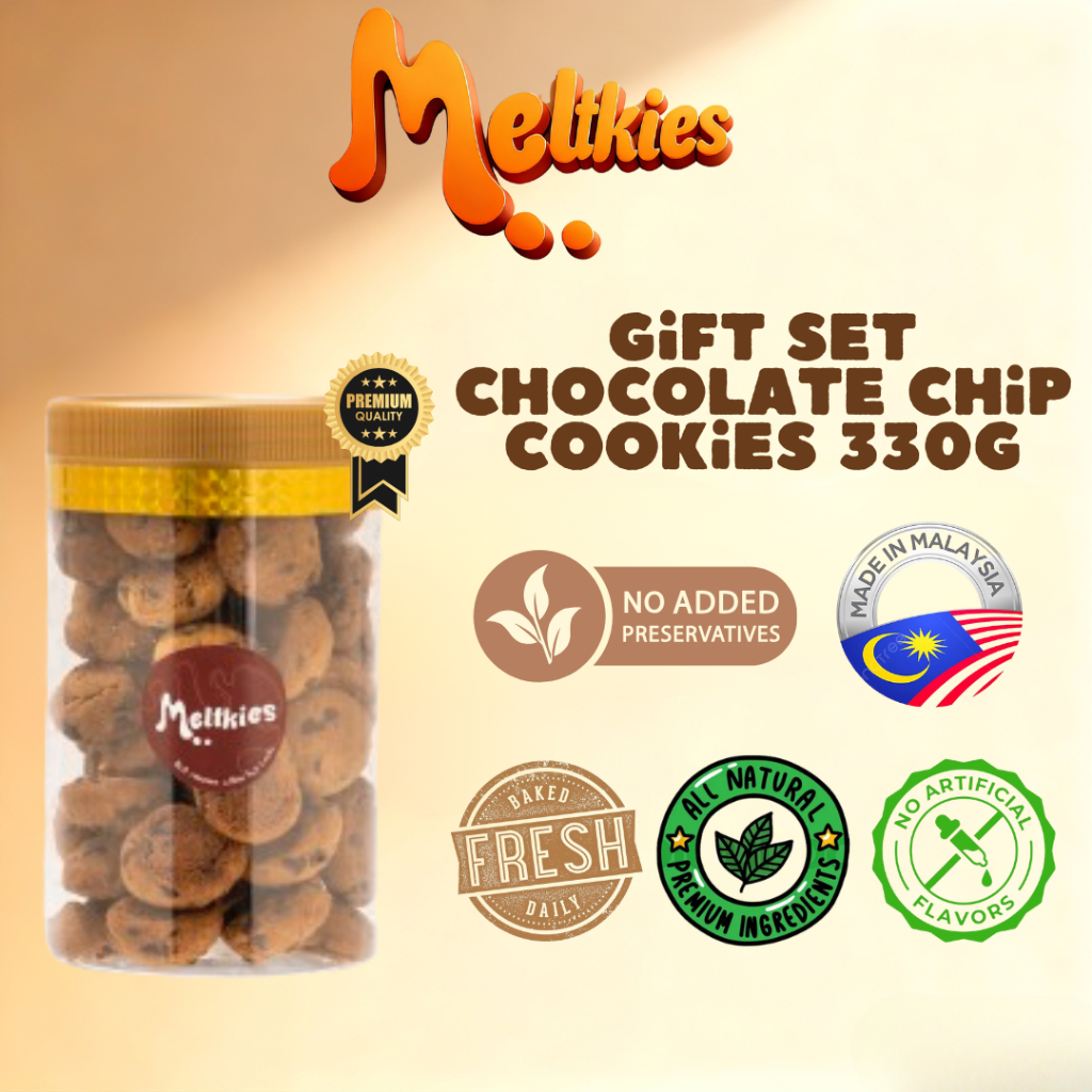 MELTKIES BEST Gift Set! 330g Freshly Baked Chocolate Chip Cookies ...