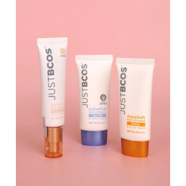 JUSTBCOS SUNSCREEN SKINFIT/ ACTIVE FUN / AQUASOFT 50ML ( PERLINDUNGAN ...