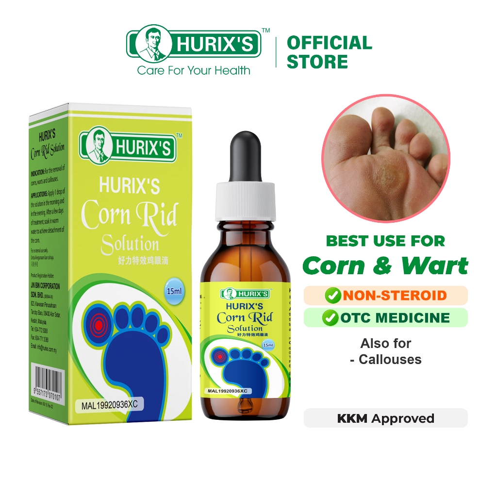 HURIX'S Corn Rid Solution - Merawat Ketimumul | Shopee Malaysia