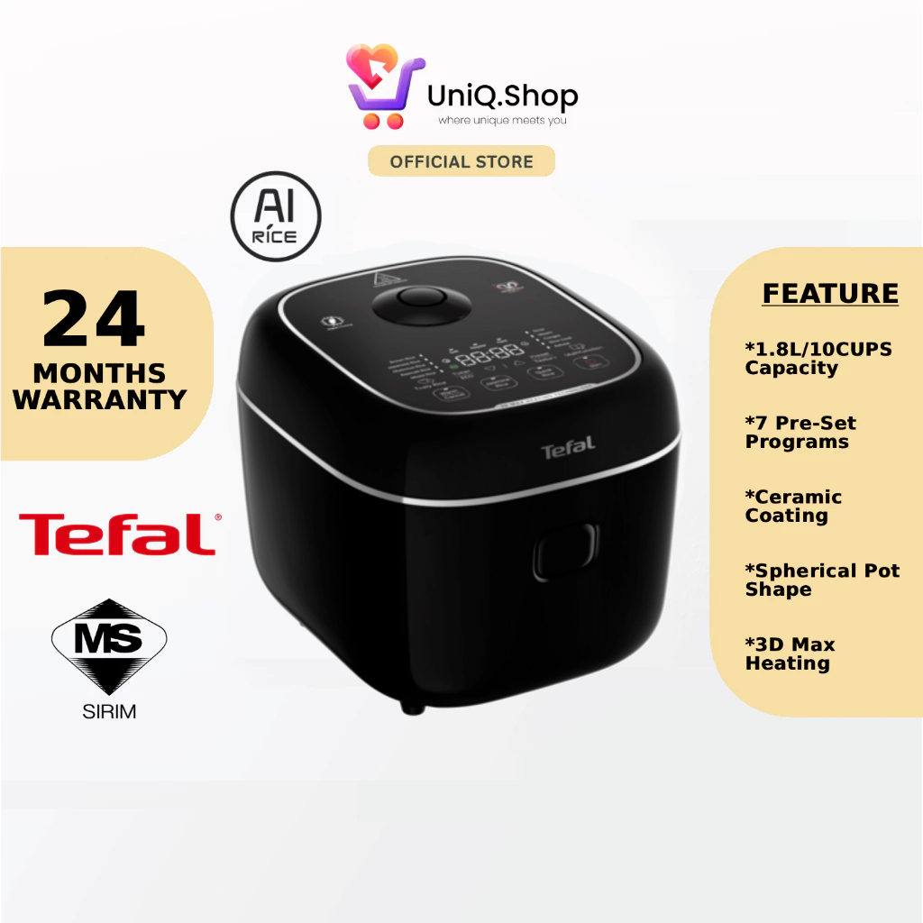 Tefal Delirice Max Fuzzy Logic AI Rice Cooker 1.8L | RK7778 (Periuk ...