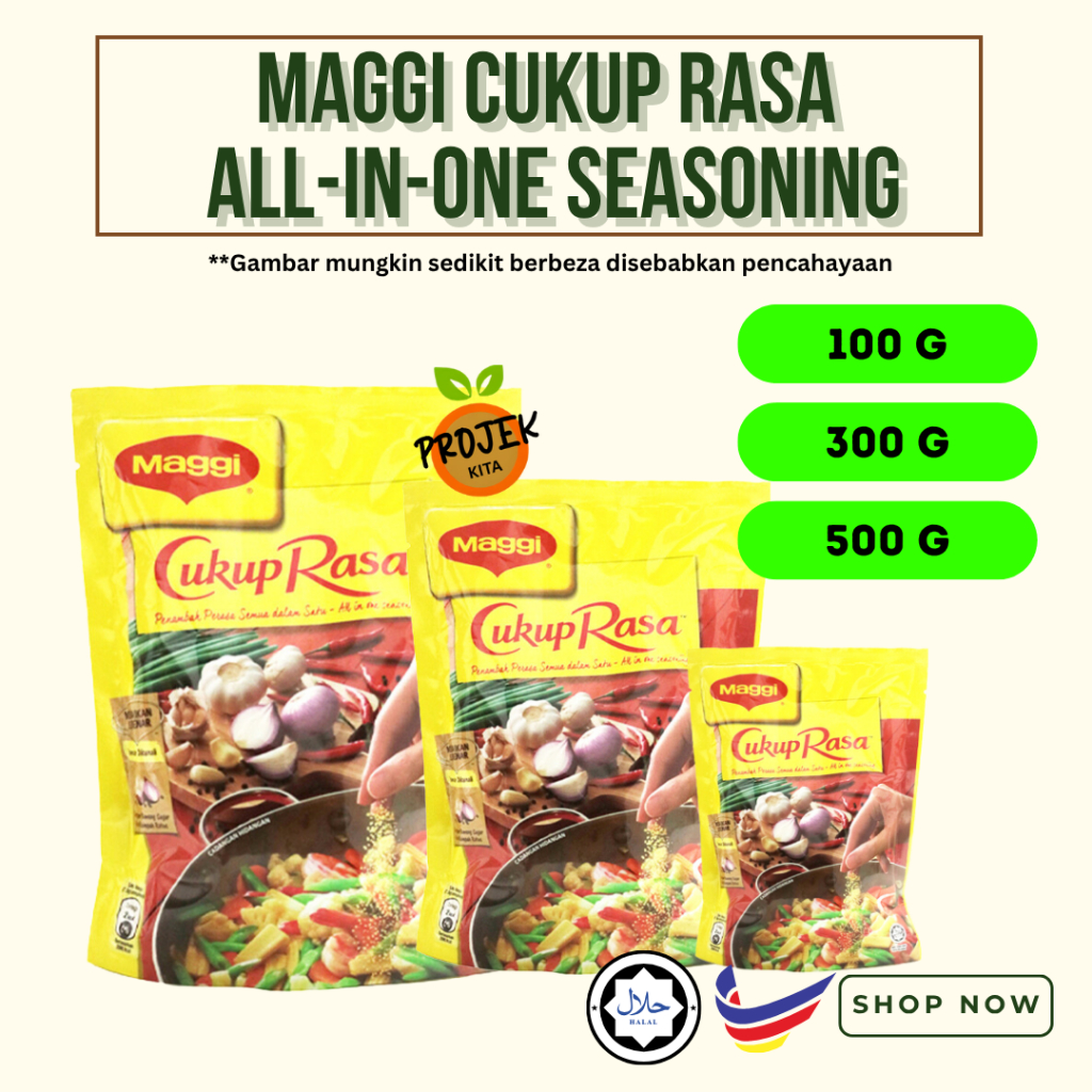 MAGGI Cukup Rasa 100g 300g 500g All-In-One Seasoning Secukup Rasa ...