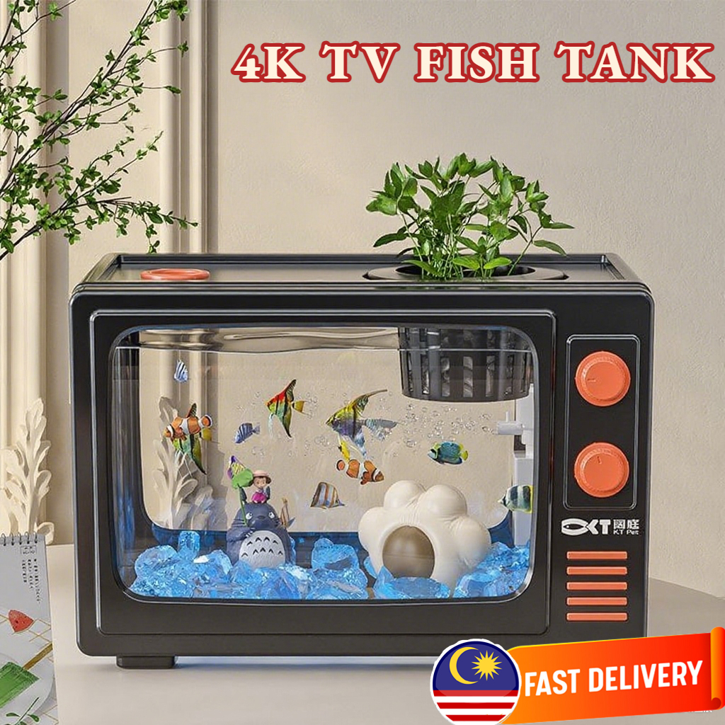 New Model Small Desktop Fish Tank Square Plastic Goldfish Aquarium ... - Small Tank Filtration System For Heavy Goldfish