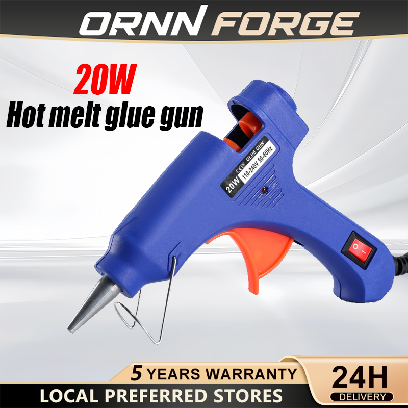 🔥20W Hot Glue Gun Pistol Gam For Crafts Hot Melt Glue Gun Handmade ...