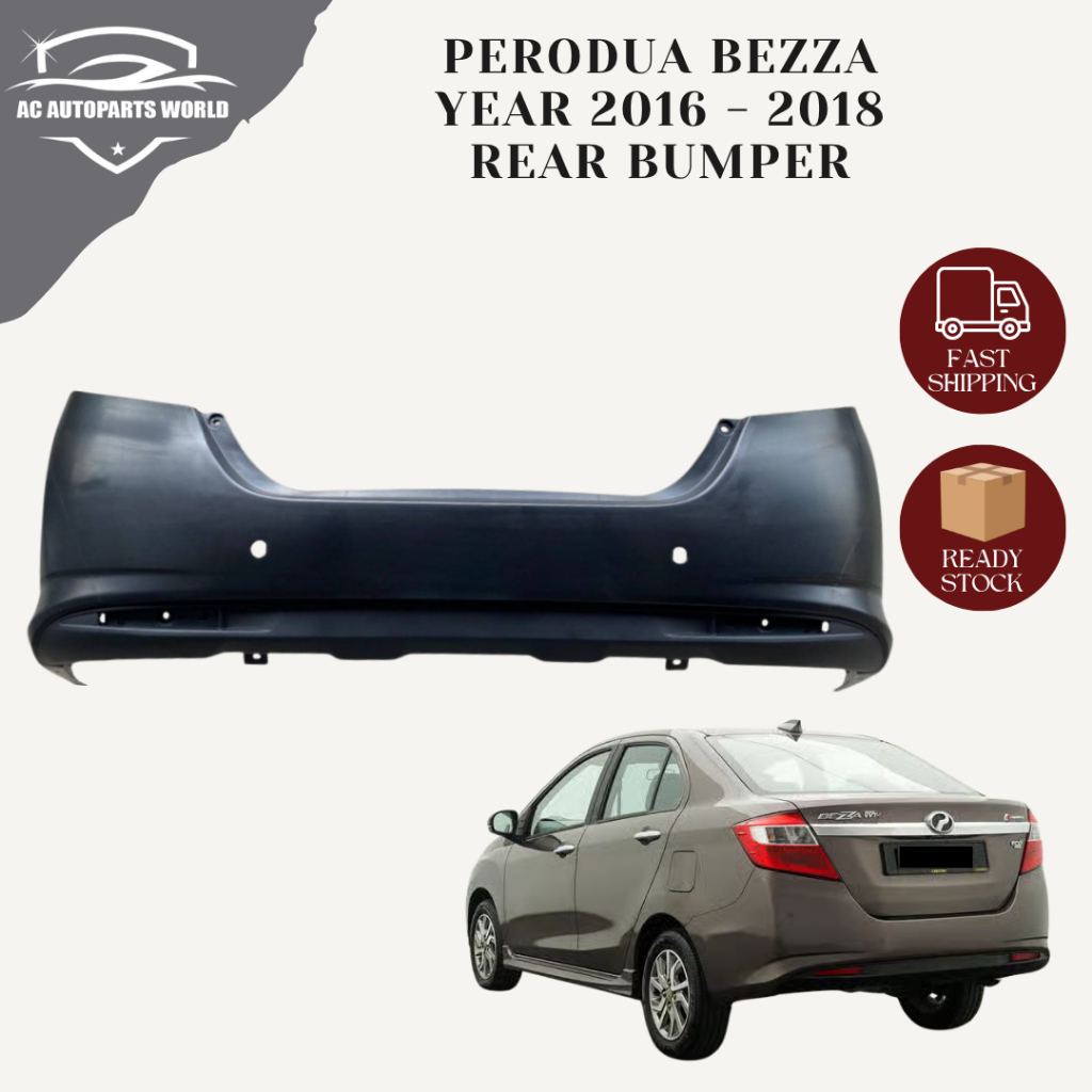 PERODUA BEZZA YEAR2016-2018 REAR BUMPER TAIWAN LOCAL CHINA OEM NEW ...