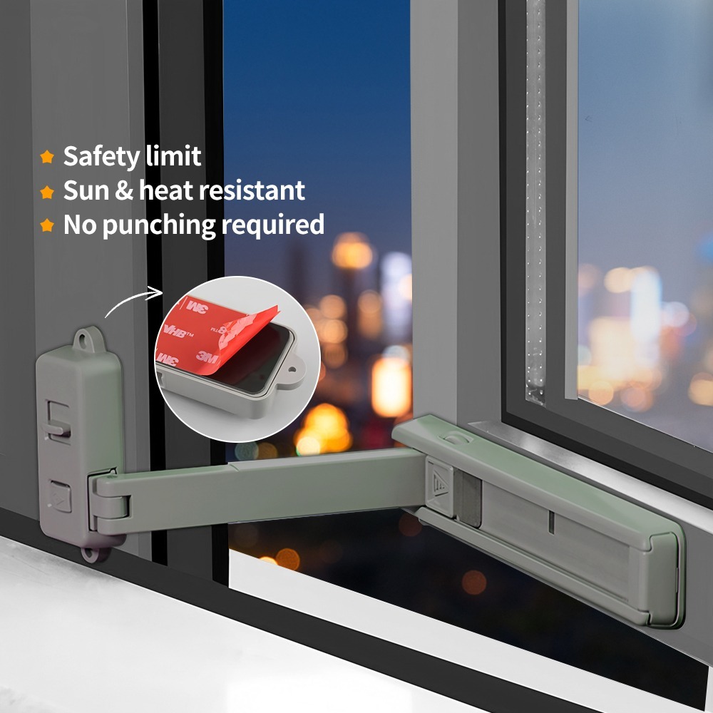 Oni Adjustable Baby Proof Window Stopper Safety Restrictor Window Lock ...