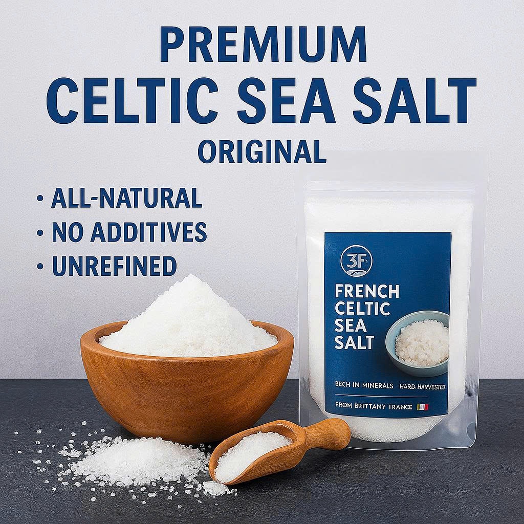 READY STOCK| Halal 1KG Sea Salt French Celtic Fine Grain | Natural ...