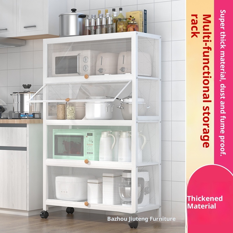 Metal Kitchen Storage Rack Floor Multi-layer Seam Storage Rack ...