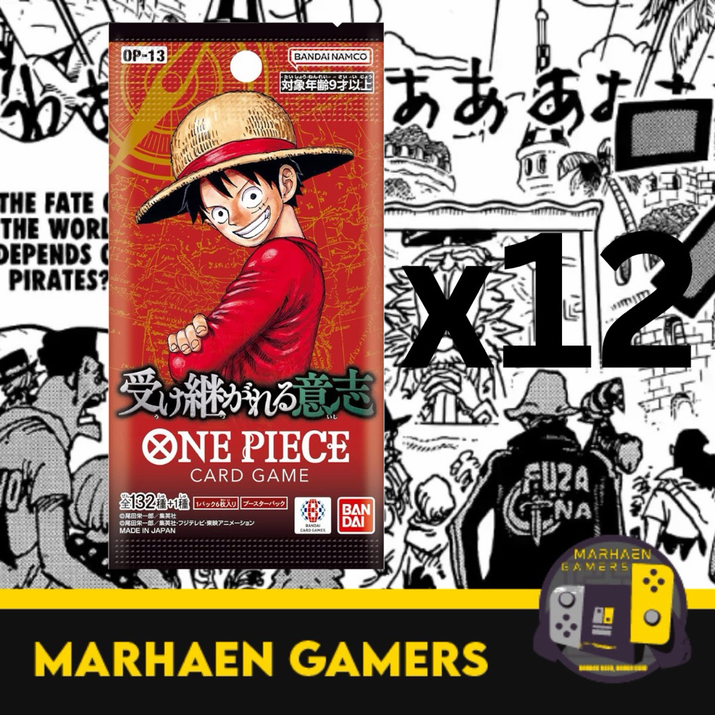 [Live Rip Only] - One Piece TCG OP13 Booster Packs x12 | Shopee Malaysia