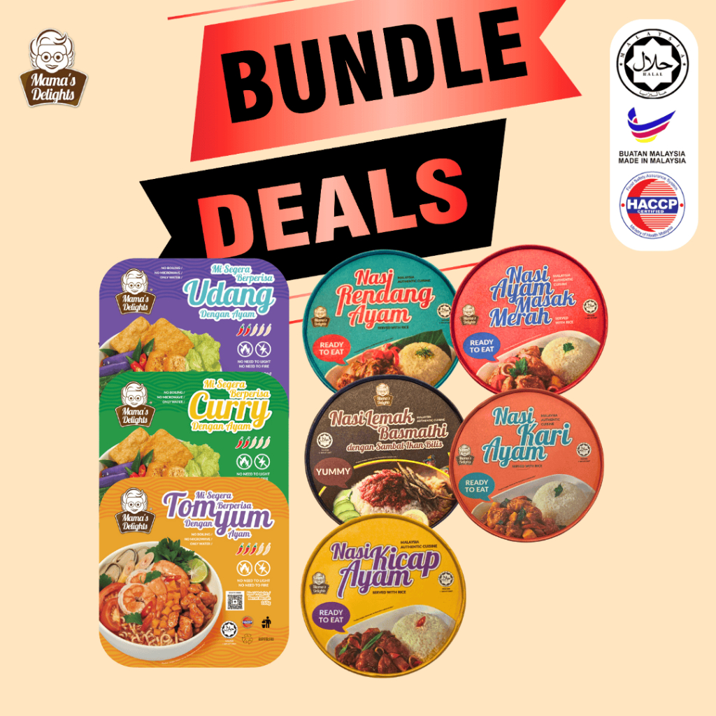 【Bundle】【HALAL】Ready to Eat RTE/Makanan/Instant Meal/Nasi/Kari Ayam ...