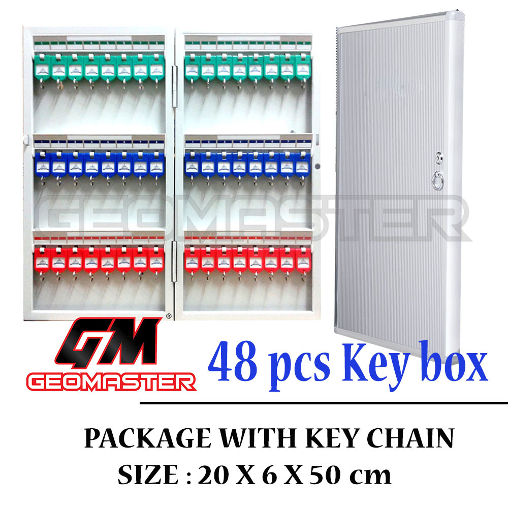48 Keys Key Box Storage / Aluminum Keys Cabinet / Key Management Box ...