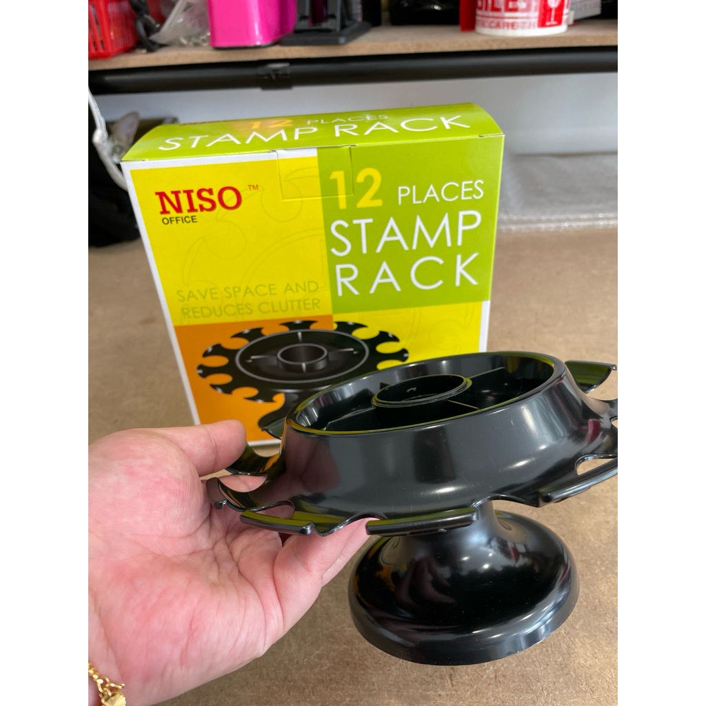 AKINA SAVE 10 / 12 Places Niso Rubber Stamp Rack Holder Rubber Stamp ...