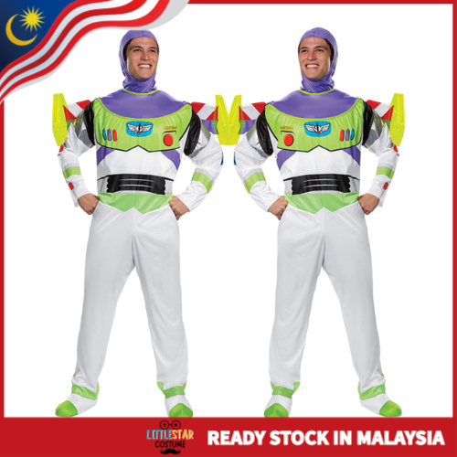Buzz Lightyear Costume for Adults – Toy Story Space Ranger Outfit for ...