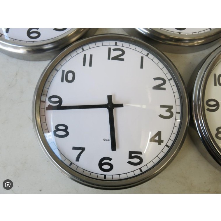 IKEA PUGG Wall clock , stainless steel, 32 cm | Shopee Malaysia