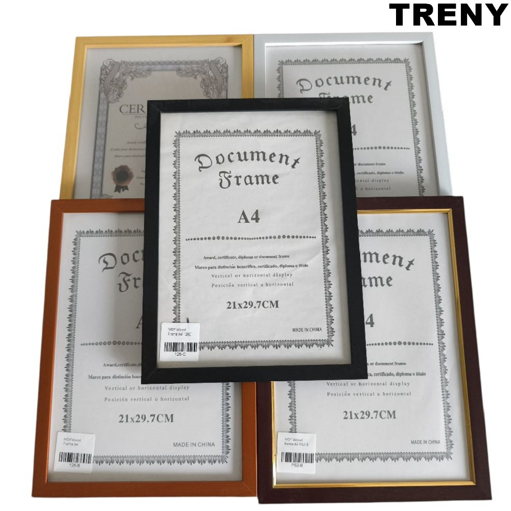 A4 Certificate Photo Frame Home Decoration Wooden Photo Frame ...