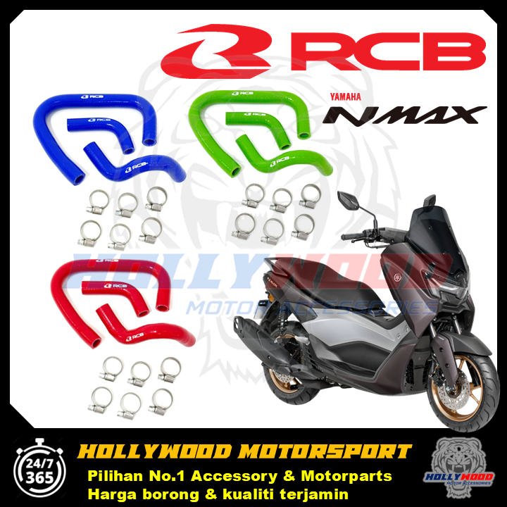 RCB RACING BOY YAMAHA NMAX RADIATOR HOSE KIT SET JAMIN ORIGINAL HIGH ...