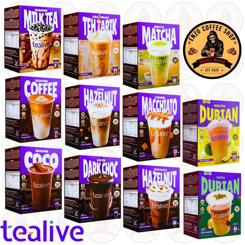 Tealive - Coffee, Tea & Chocolate - Instant Premix Drink - Box | Shopee ...
