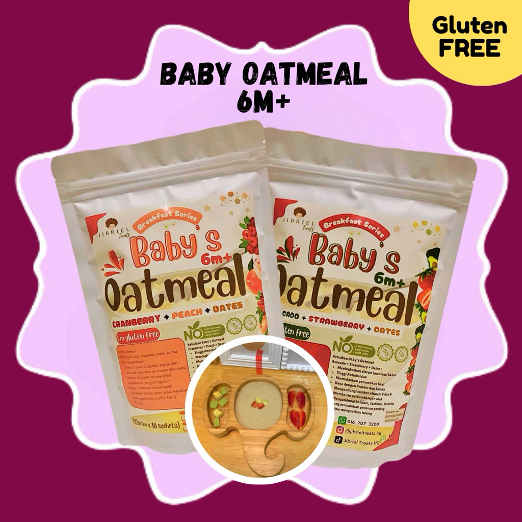 🔥READY STOCK JB🔥 JIBRIEL TREATS - Oatmeal Powder Serbuk Bubur Baby ...