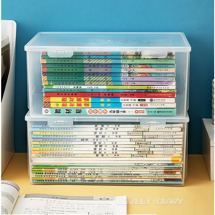 A4 Paper Storage Box Organizer Book Exercise Books Office School Desk ...
