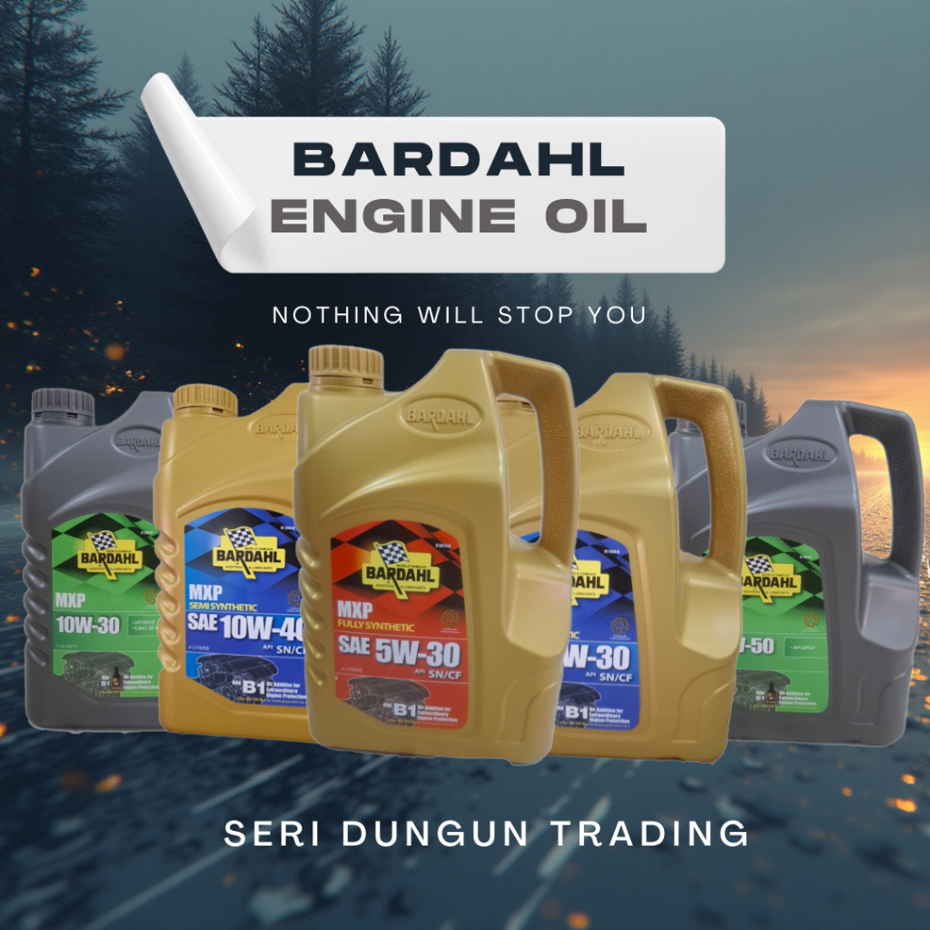 [BARDAHL] ENGINE OIL (SIRIM) MXP 5W30 FULLY 5W30 & 10W40 SEMI 10W30 ...