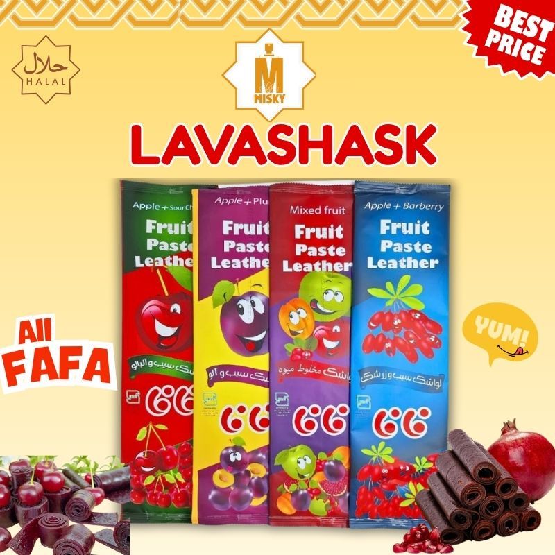 Lavashak fafa brand Fruits Paste Natural Fruit Snack +-(100g/50g) Fruit ...